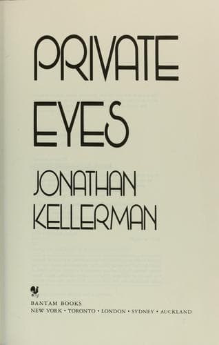 Tapa de Private eyes