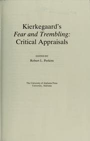 Tapa de Kierkegaard's Fear and trembling