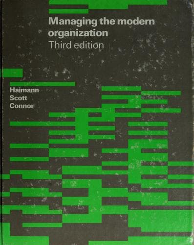 Tapa de Managing the modern organization