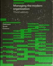 Tapa de Managing the modern organization