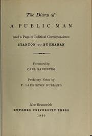 Tapa de The Diary of a public man