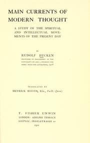 Tapa de Main currents of modern thought
