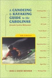 Tapa de A canoeing and kayaking guide to the Carolinas