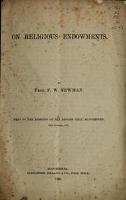 Tapa de On religious endowments
