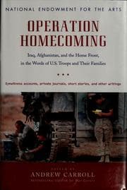 Tapa de Operation homecoming