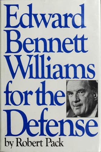 Tapa de Edward Bennett Williams for the defense