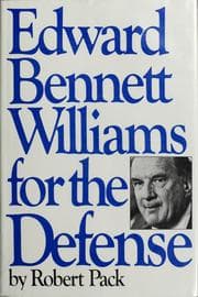 Tapa de Edward Bennett Williams for the defense