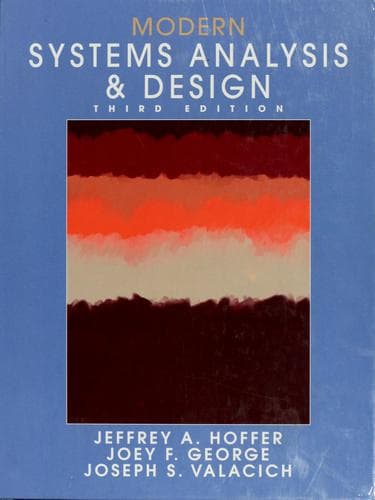 Tapa de Modern systems analysis and design