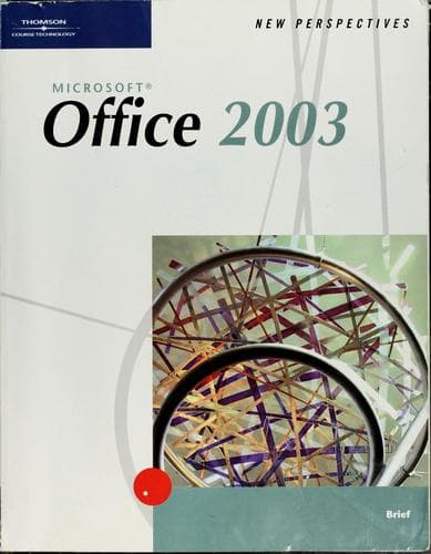 Tapa de New perspectives on Microsoft Office 2003