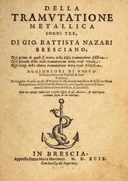 Tapa de Della tramutatione metallica sogni tre