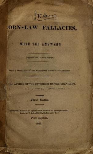 Tapa de Corn-law fallacies, with the answers