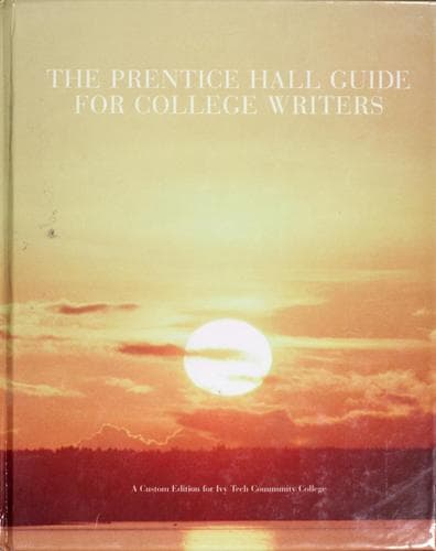 Tapa de The Prentice Hall essential guide for college writers