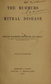 Tapa de The murmurs of mitral disease