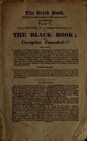 Tapa de The black book