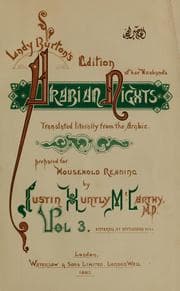 Tapa de Lady Burton's edition of her husband's Arabian nights
