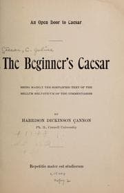 Tapa de The Beginner's Cæsar