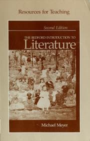 Tapa de Resources for teaching The Bedford introduction to literature -- Second edition