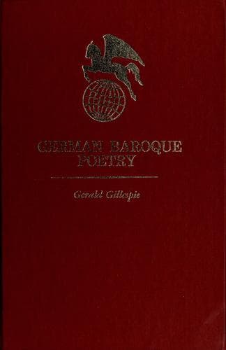 Tapa de German baroque poetry