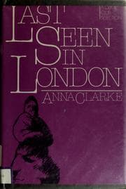 Tapa de Last seen in London