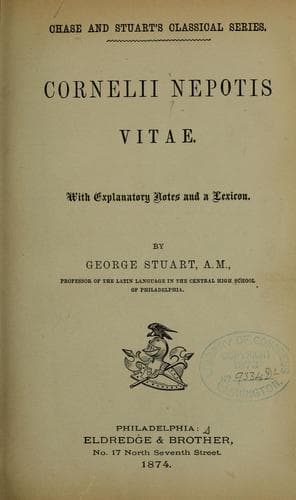 Tapa de Cornelii Nepotis Vitae