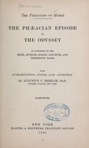 Tapa de The Phæacian episode of the Odyssey as comprised in the sixth, seventh, eighth, eleventh and thirteenth books