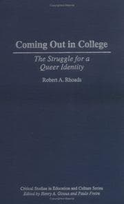 Tapa de Coming out in college