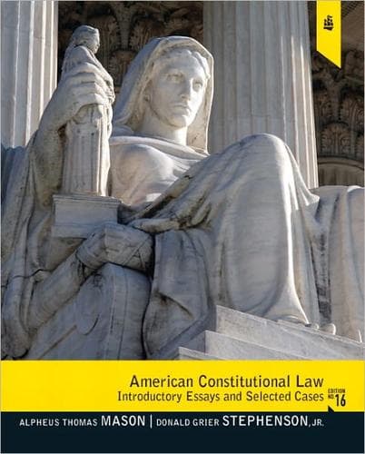 Tapa de American constitutional law