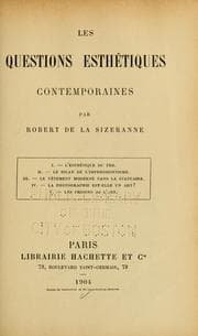 Tapa de Les questions esthétiques contemporaines