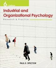 Tapa de Industrial and organizational psychology