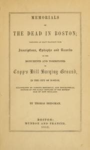 Tapa de Memorials of the dead in Boston