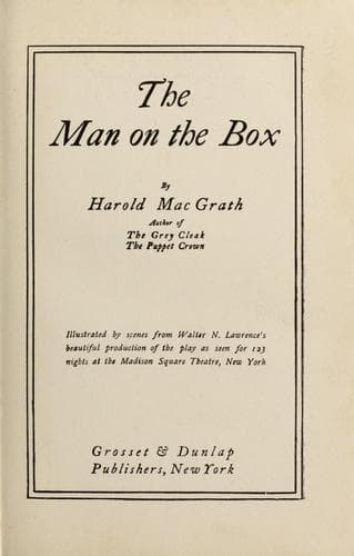 Tapa de The man on the box