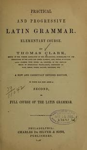 Tapa de Practical and progressive Latin grammar