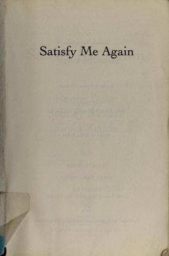 Tapa de Satisfy me again