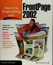 Tapa de How to do everything with FrontPage 2002