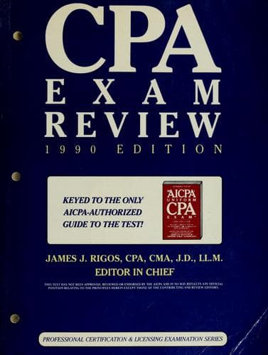 Tapa de CPA exam review