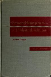 Tapa de Personnel management and industrial relations