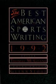 Tapa de The best American sports writing, 1992