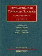 Tapa de Fundamentals of corporate taxation