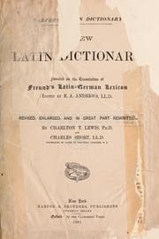 Tapa de Harpers' Latin dictionary