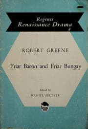 Tapa de Friar Bacon and Friar Bungay
