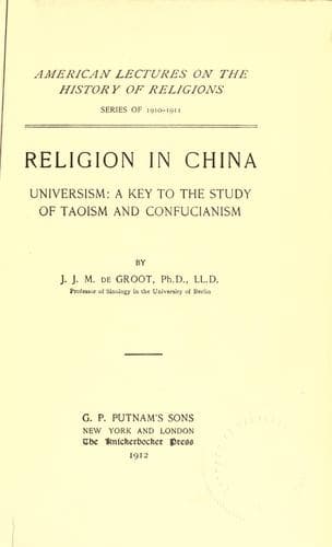 Tapa de Religion in China