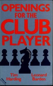 Tapa de Openings for the club player