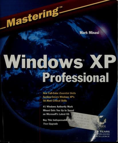 Tapa de Mastering Windows XP professional