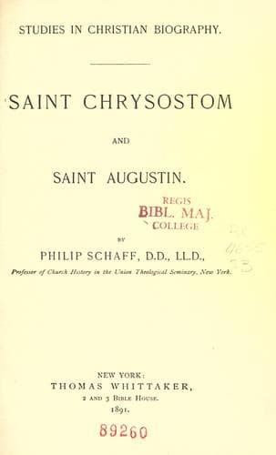 Tapa de Saint Chrysostom and Saint Augustin