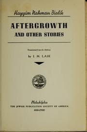 Tapa de Aftergrowth, and other stories