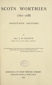 Tapa de Scots worthies 1560-1688. Thirty-five sketches