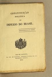 Tapa de Constituição politica do Imperio do Brasil