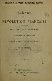 Tapa de Scènes de la révolution française from the "Histoire des Girondins"