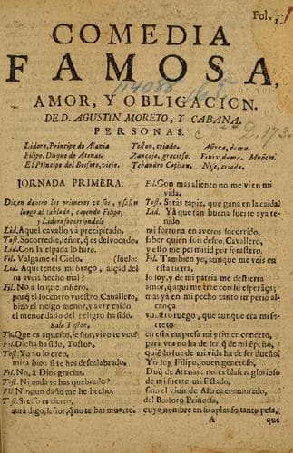 Tapa de Amor, y obligacion