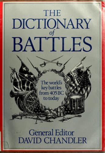 Tapa de Dictionary of battles